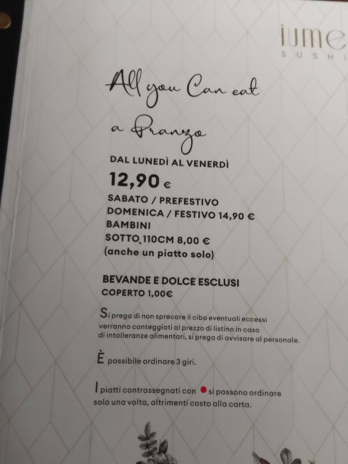Menu di Iume 