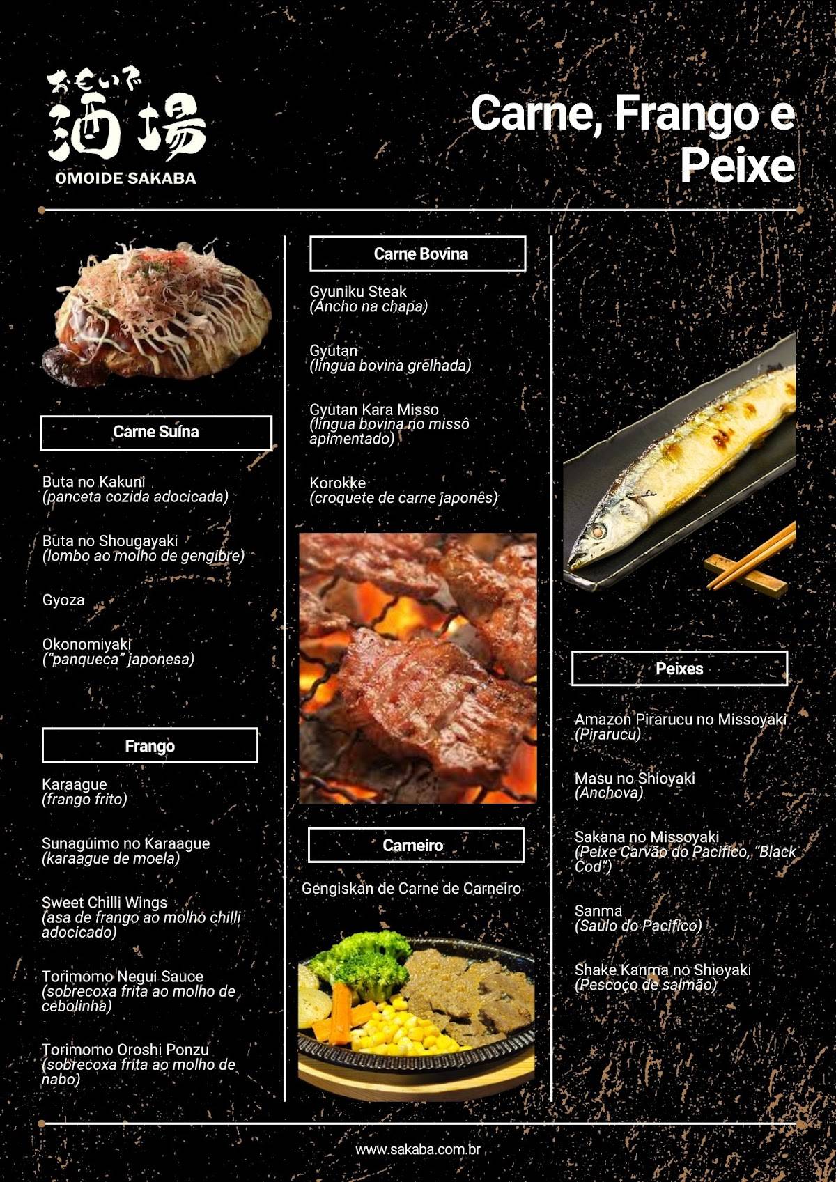 Izakaya Omoide Sakaba cardápio