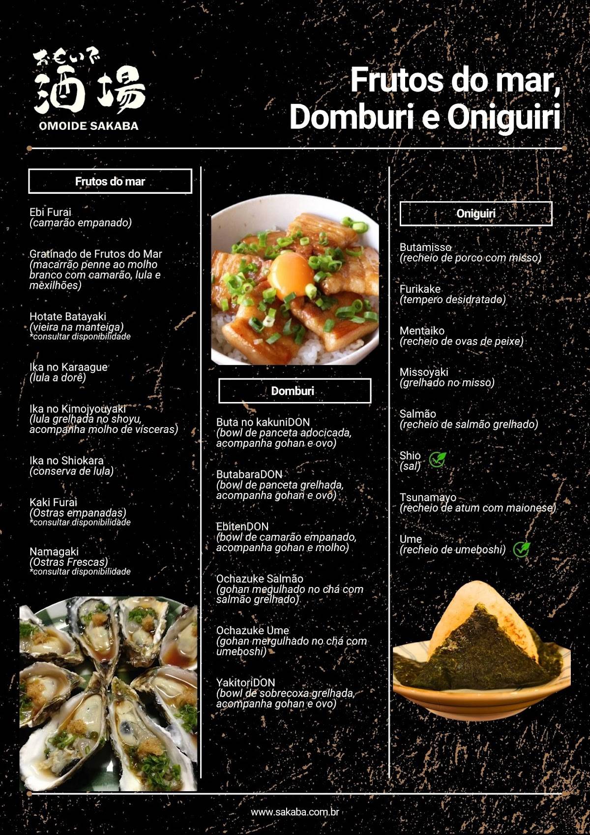 Izakaya Omoide Sakaba cardápio