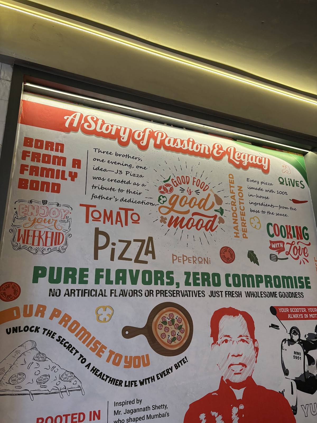 J3 pizza menu