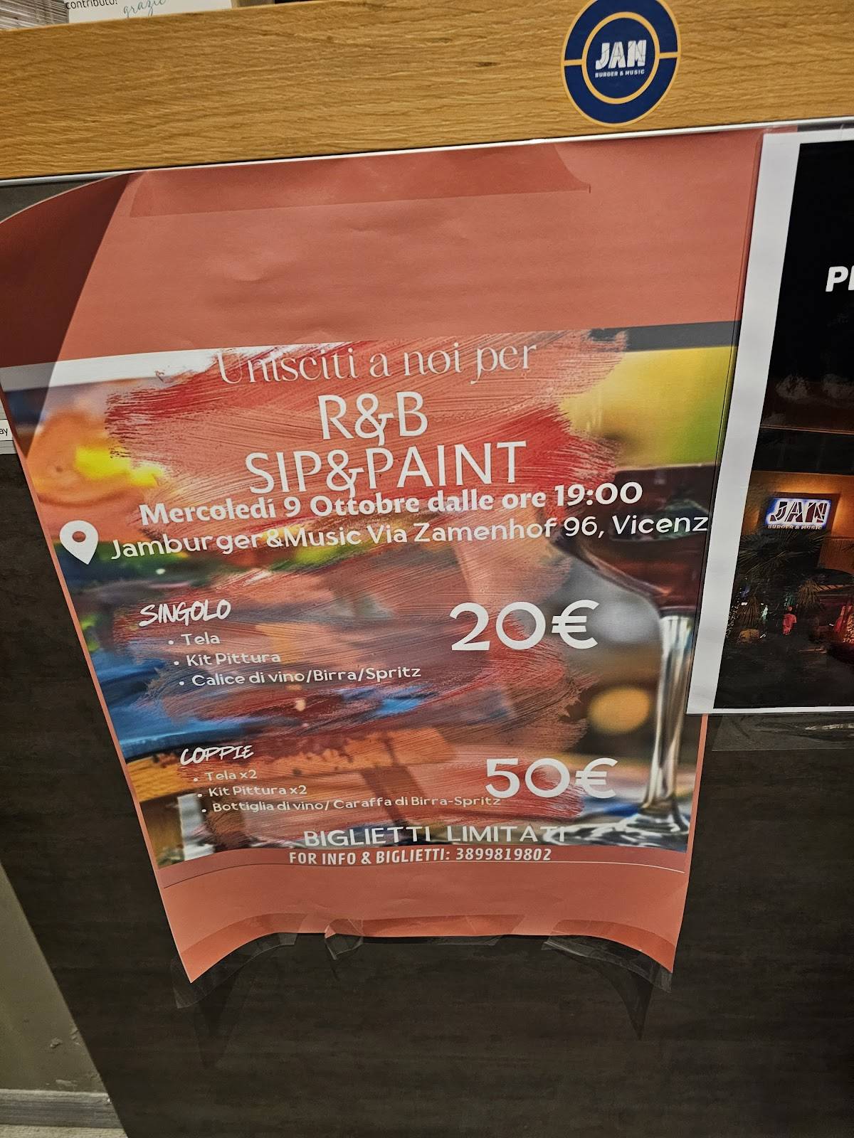 Menu di JAM Burger&Music 