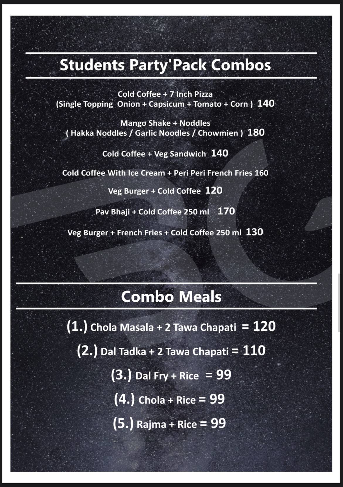 Babugulli Cafe & Restaurant Sodala Jaipur menu