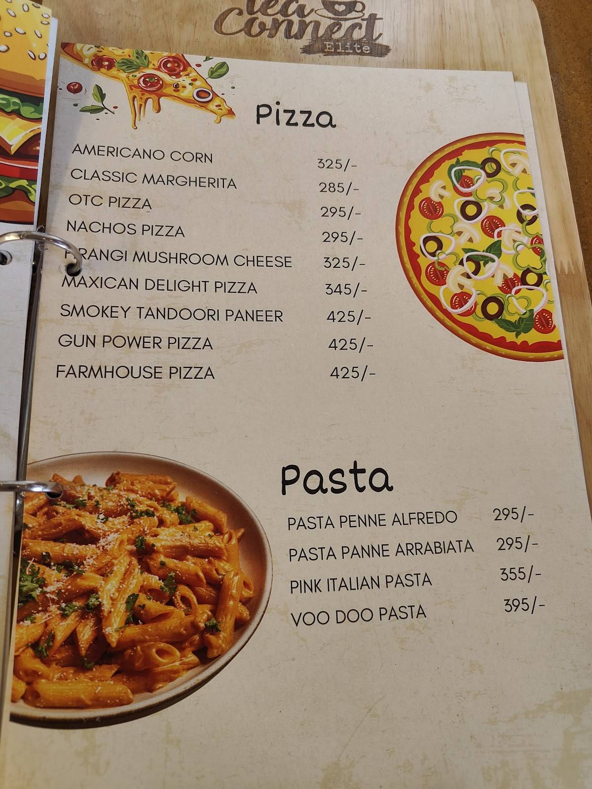 Tea Connect menu