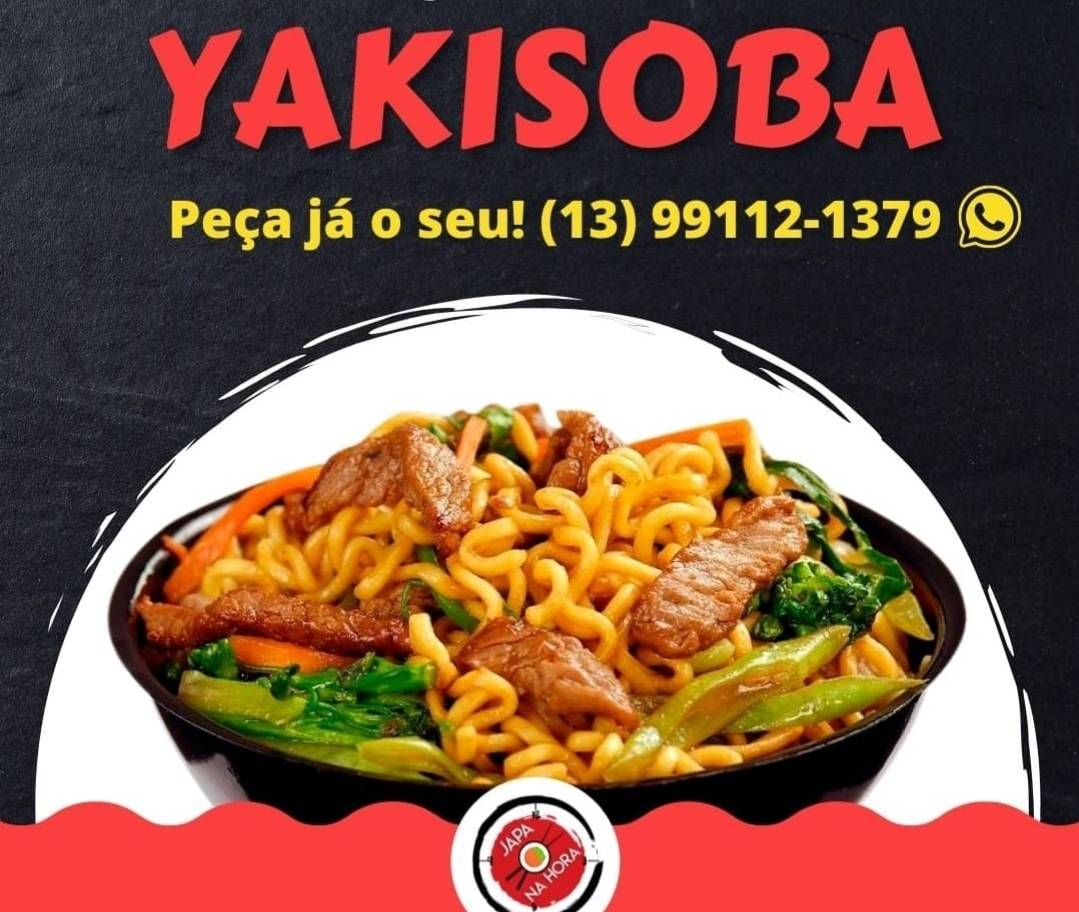 Japa na hora cardápio