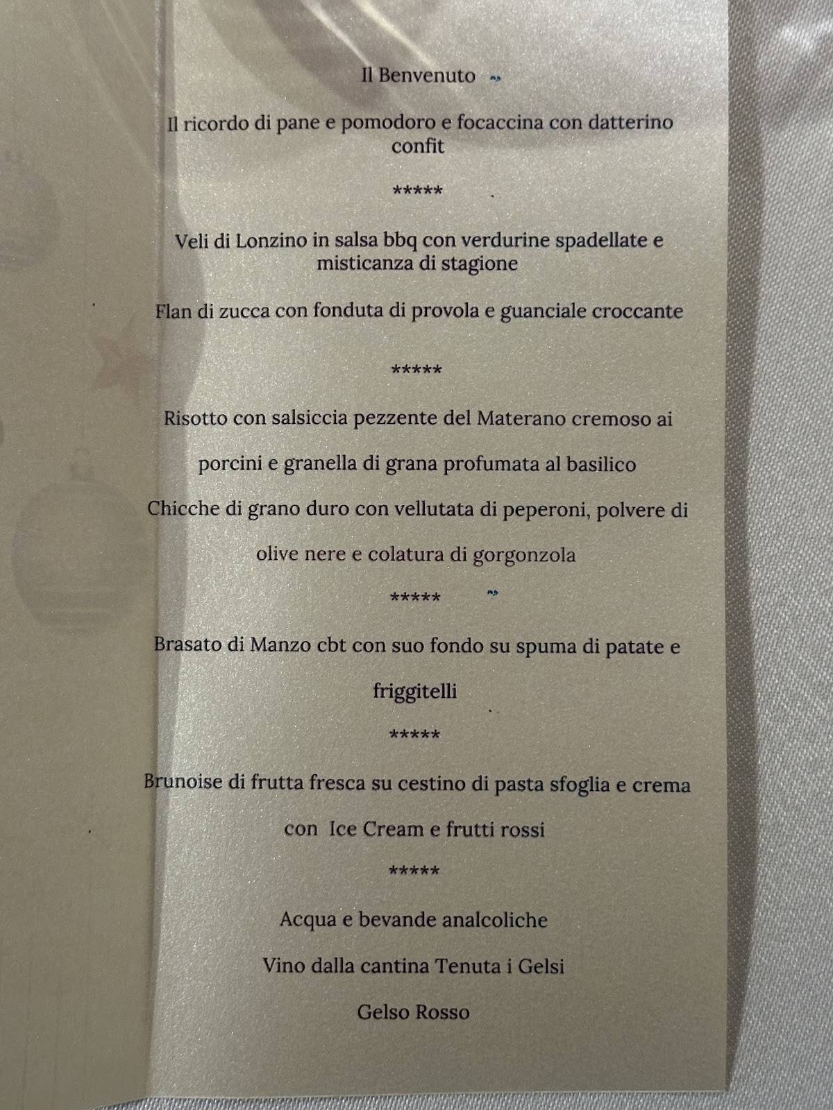 Menu di Jeans Restaurant 