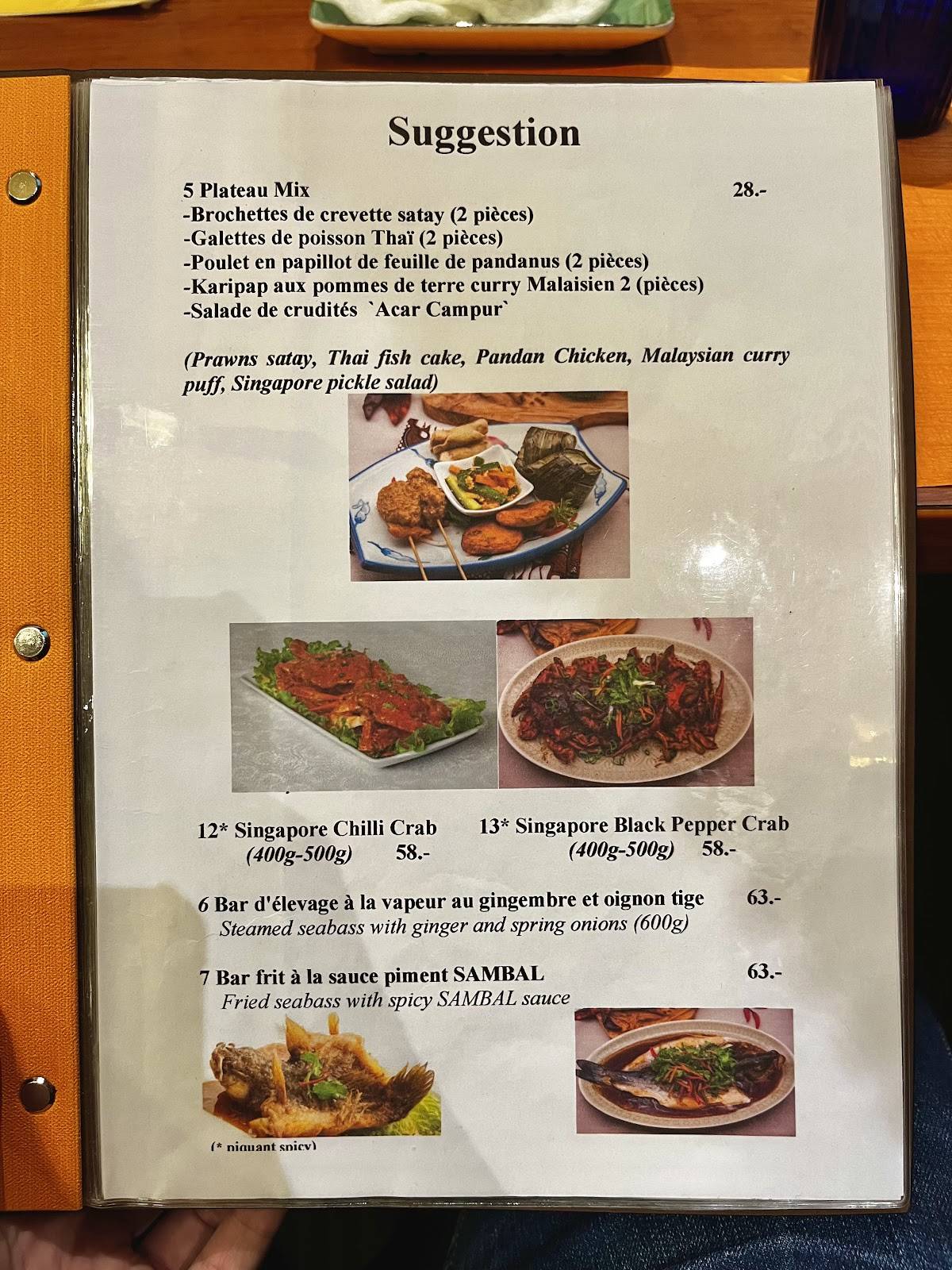 Menu di Jeck's Place 