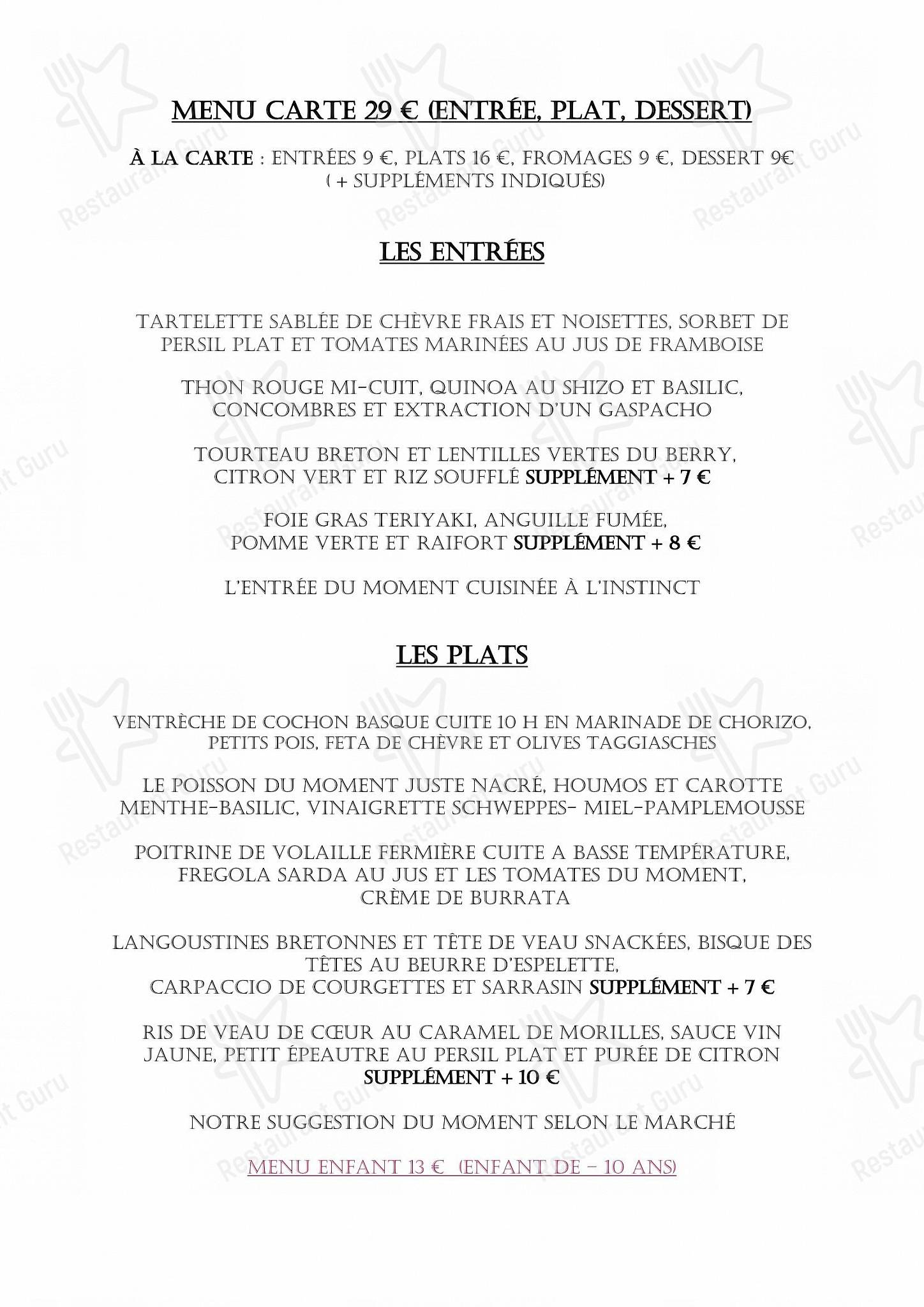 Group Booking Menu pour Jeux2 Goûts Châteauroux dans Châteauroux