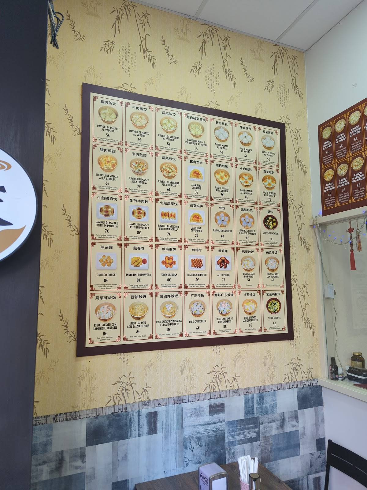 Menu de Ji Li Ravioleria