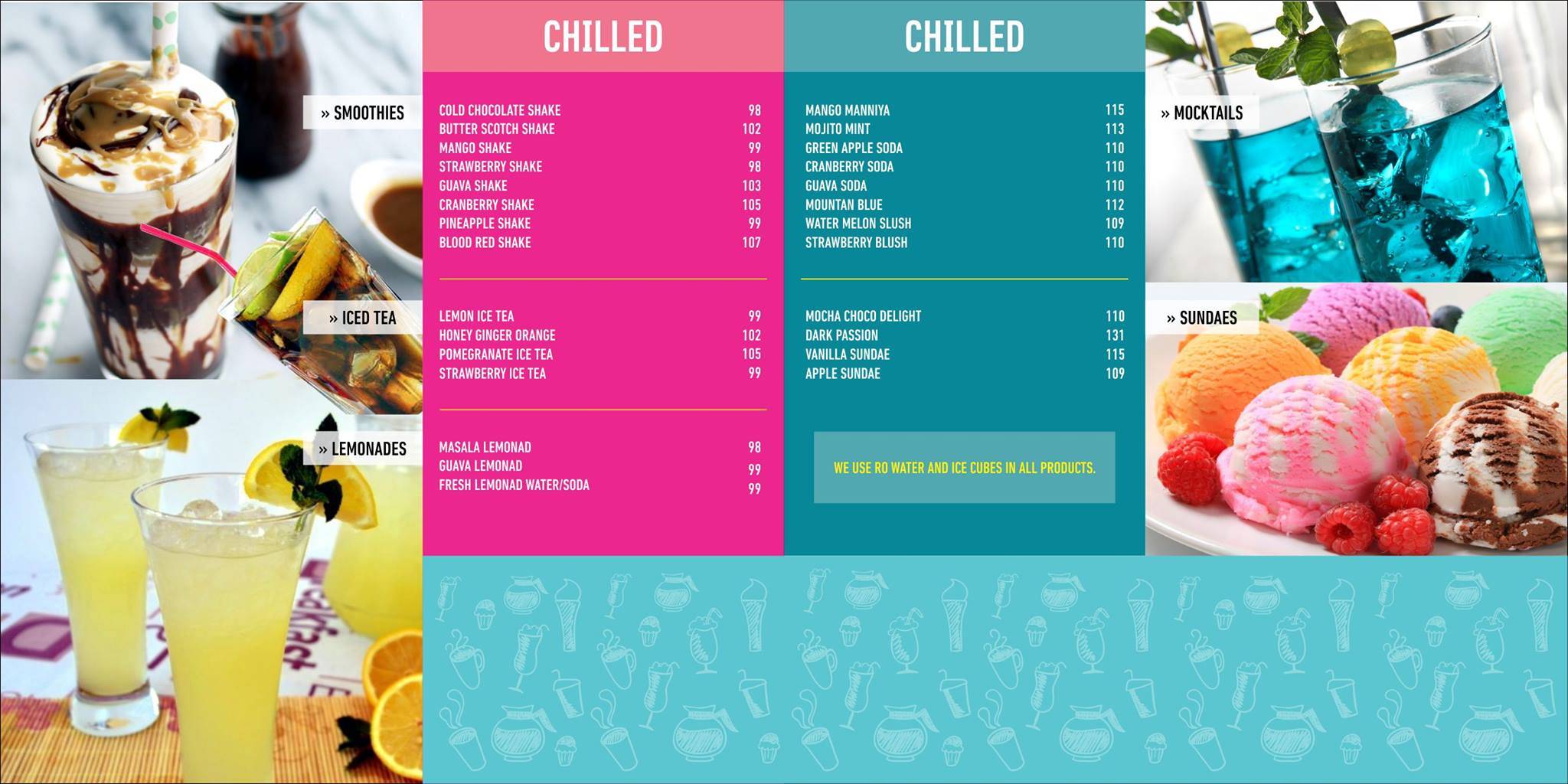 Café Coffee Break-CCB menu