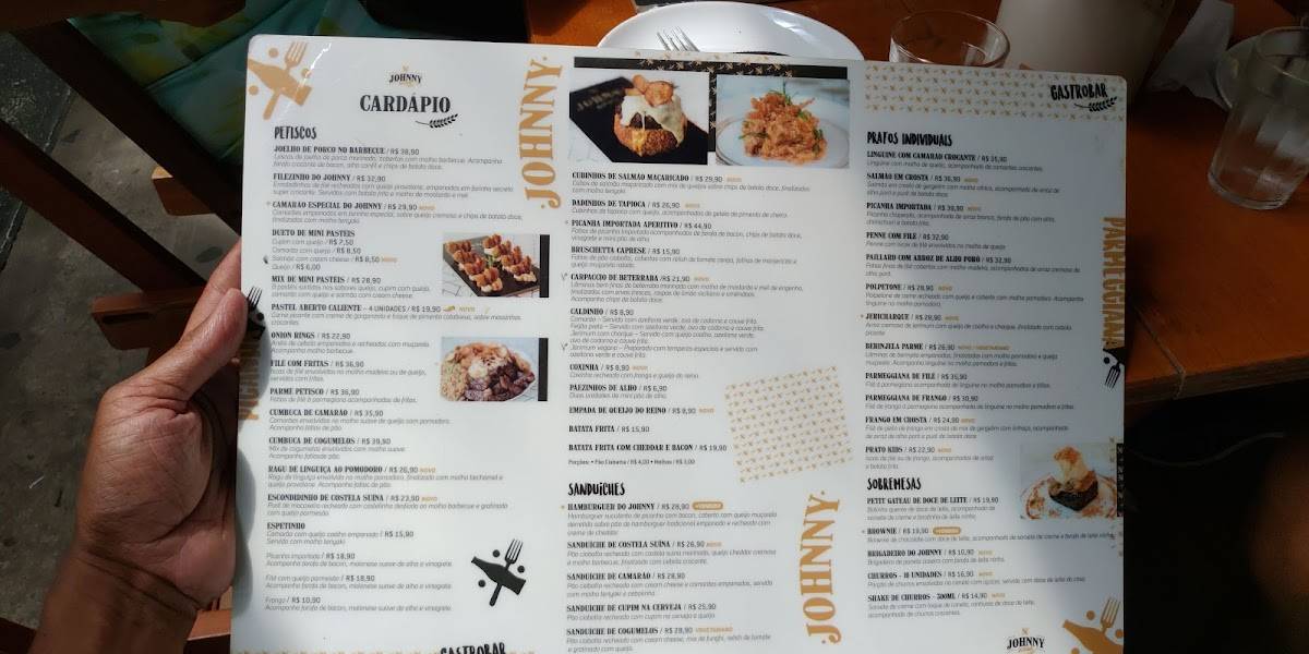 Johnny Gastrobar . cardápio