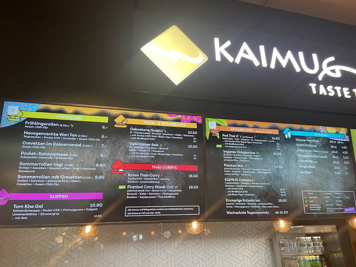 Menu di KAIMUG Zentrum Regensdorf 