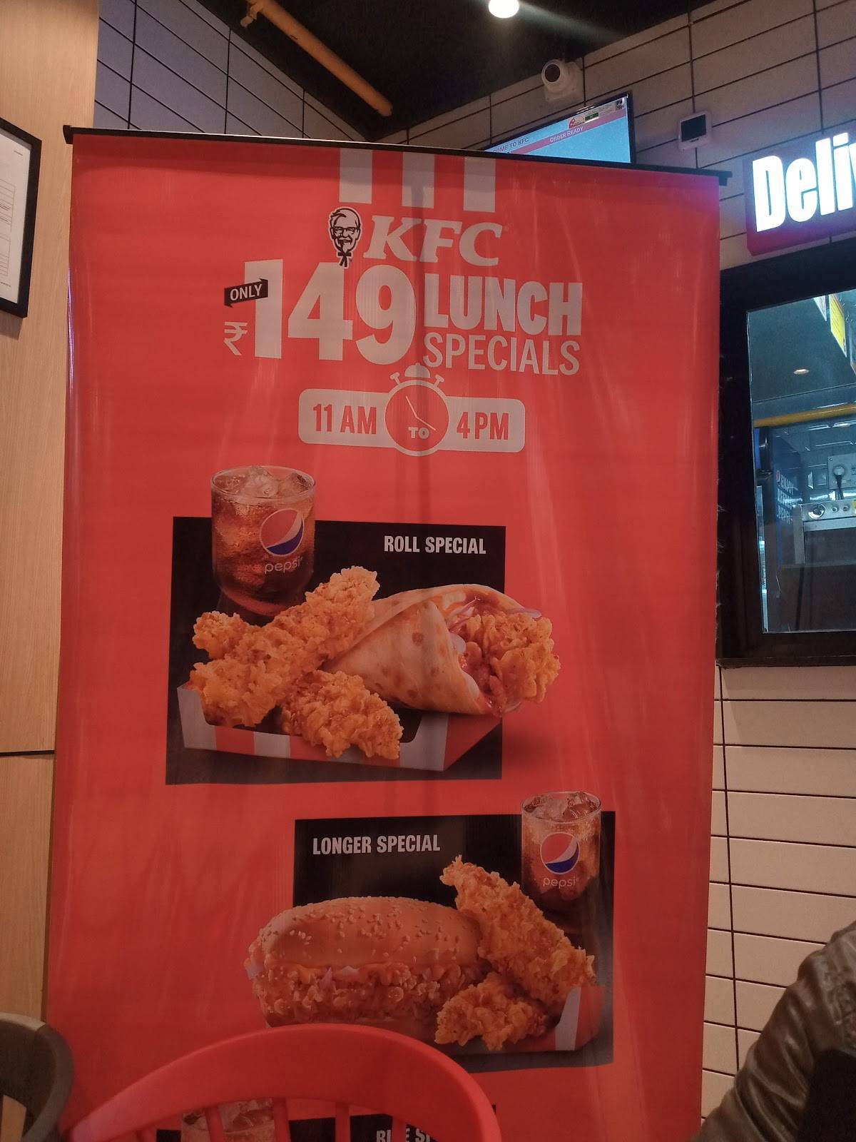 KFC menu