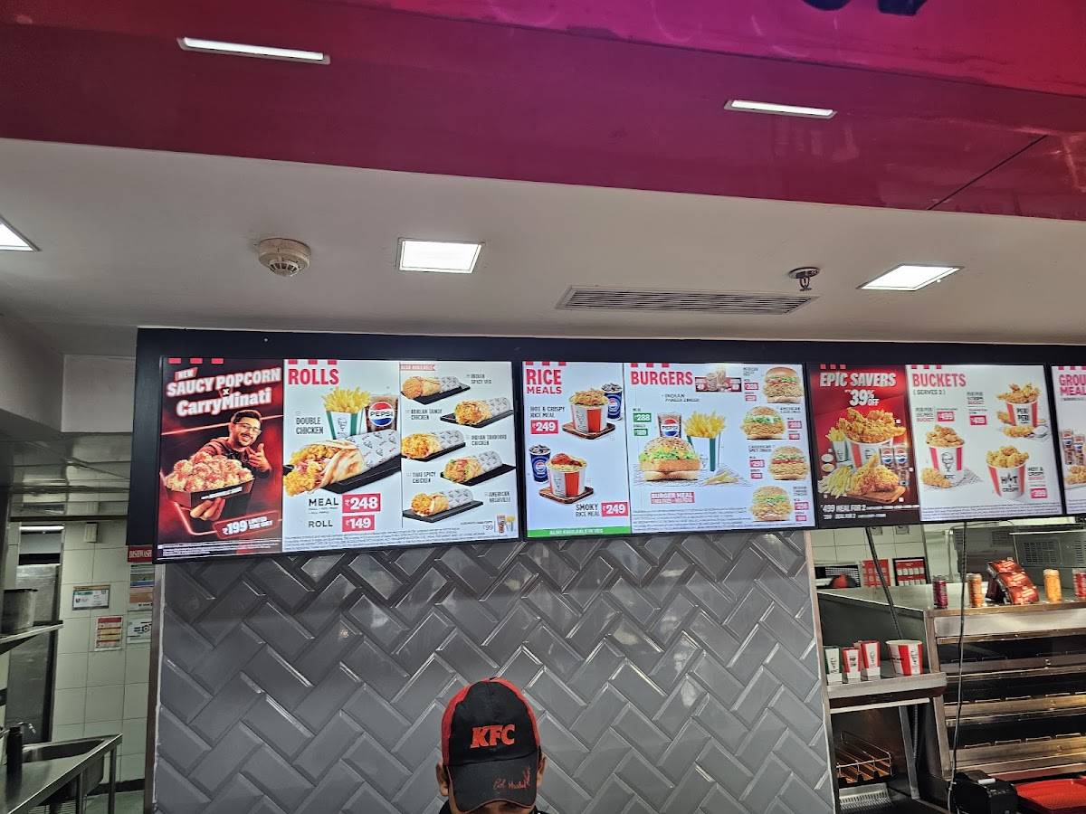 KFC menu