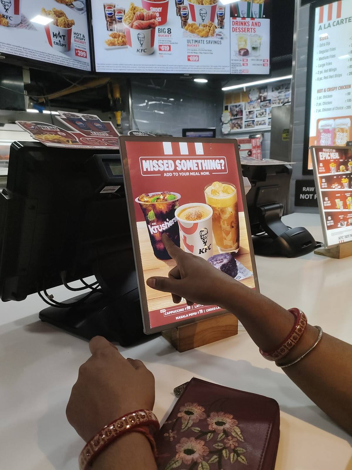 KFC menu
