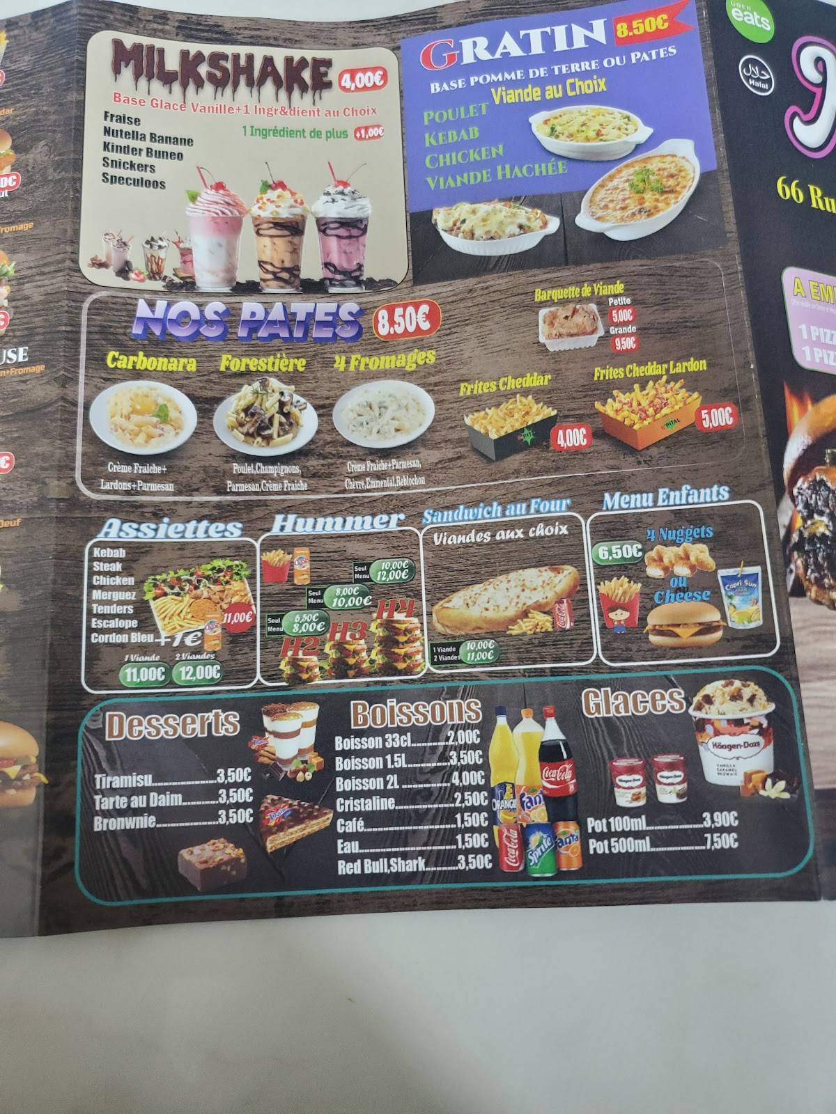 Menu de K'PITAL