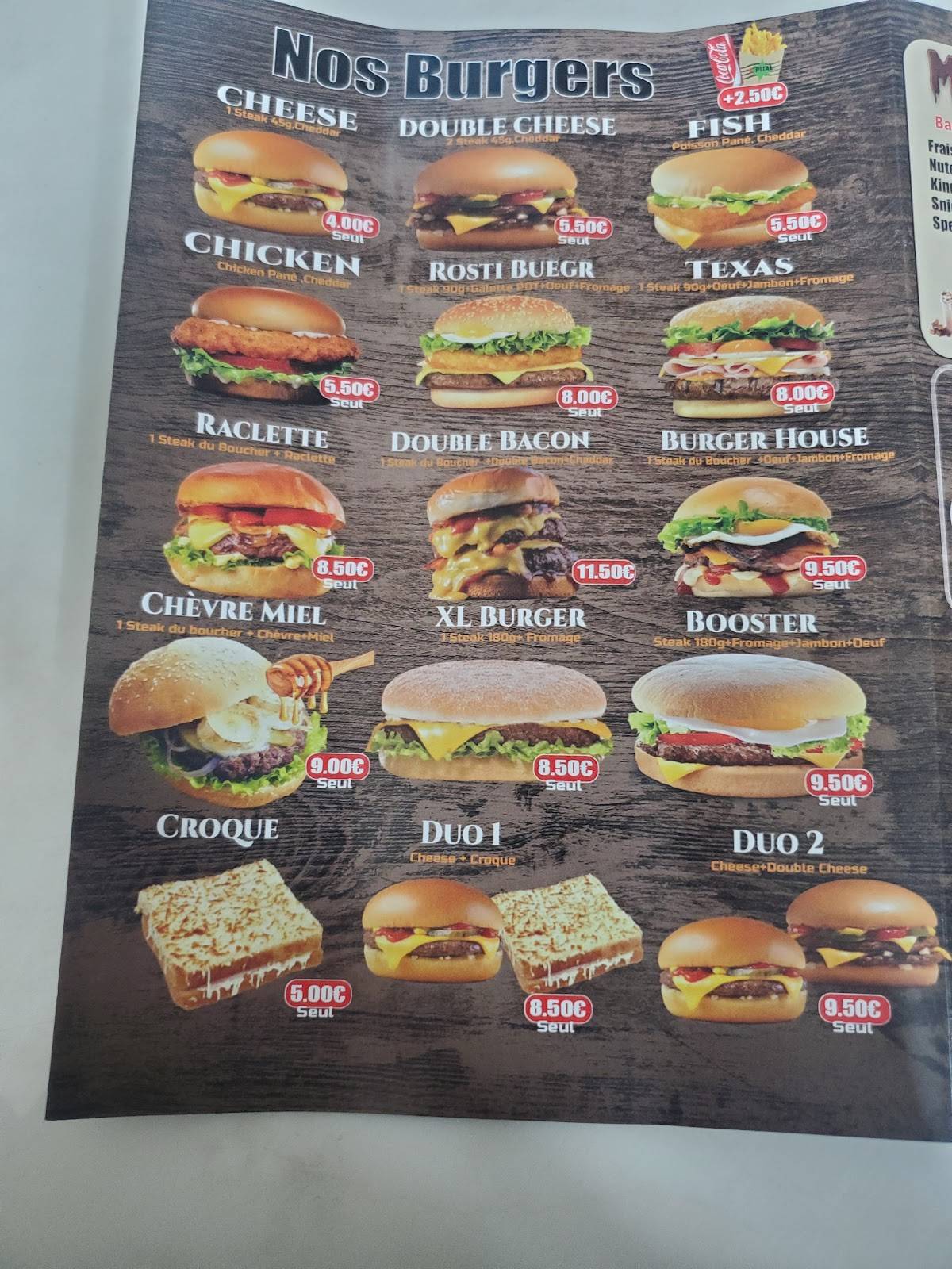 Menu de K'PITAL