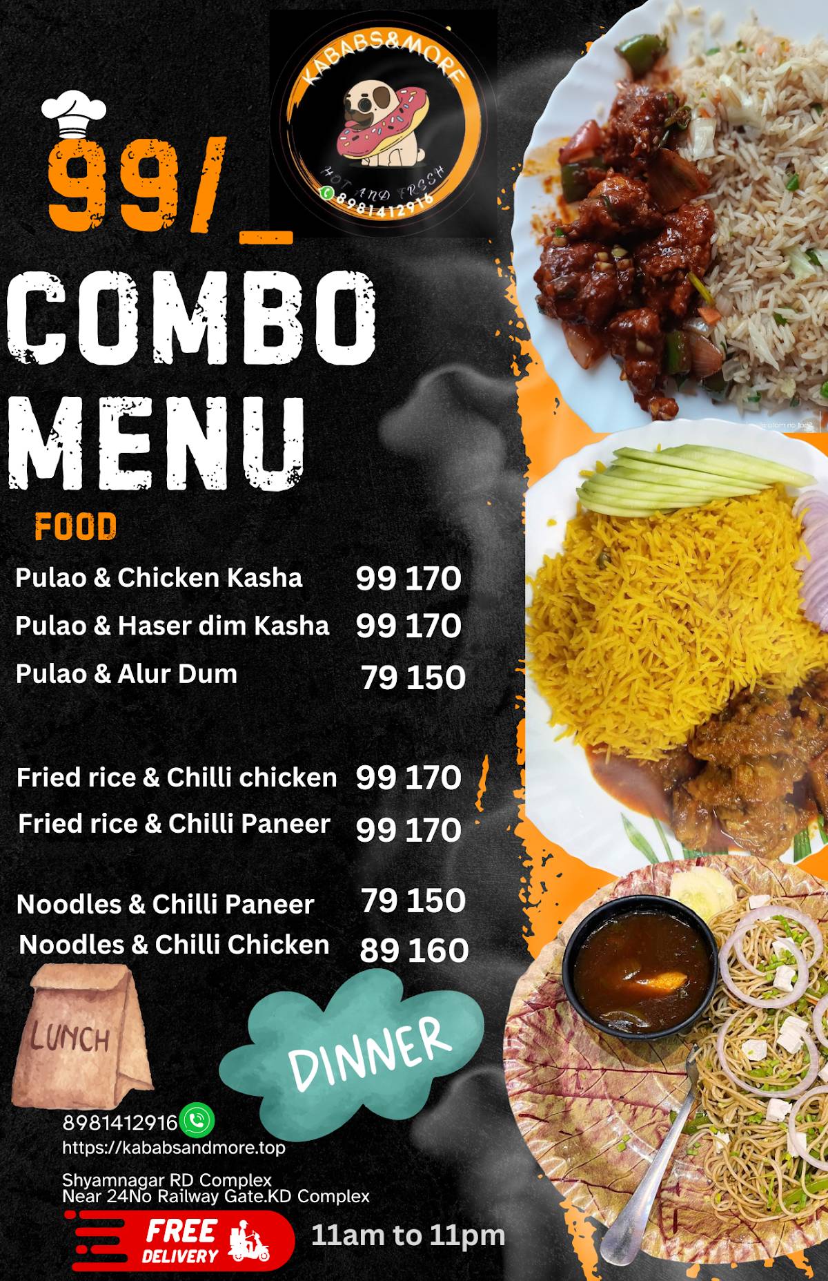 Kababs & More menu