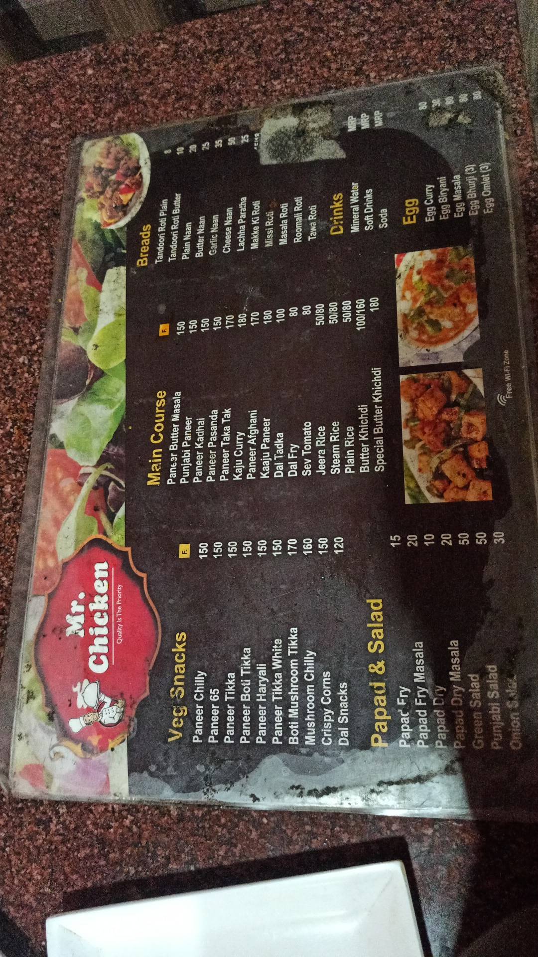 Kamal kapoor restaurant menu