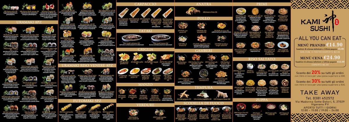 Menu di Kami Sushi 