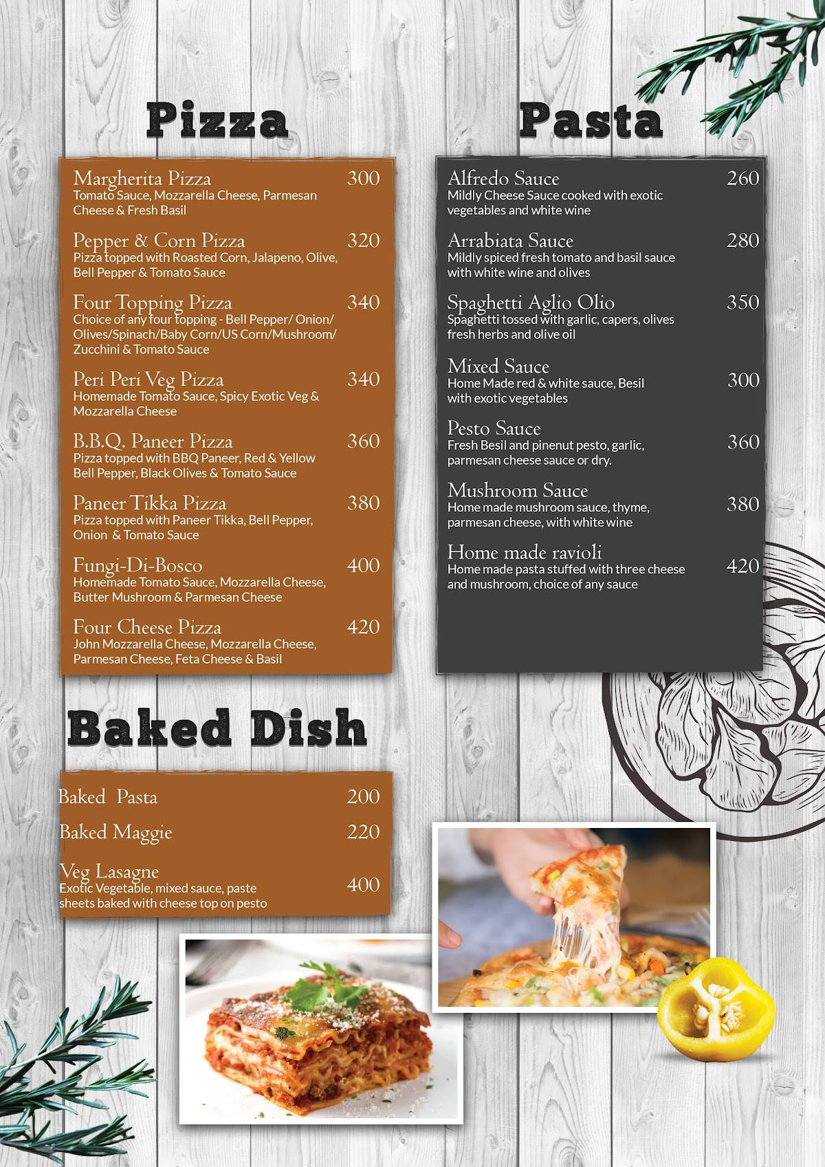 Kemistry Cafe menu