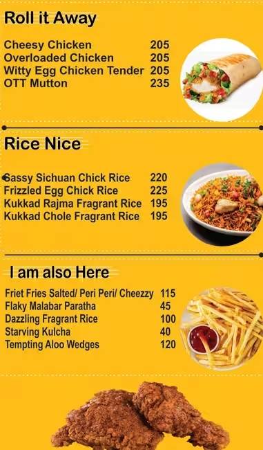 KHAAA menu