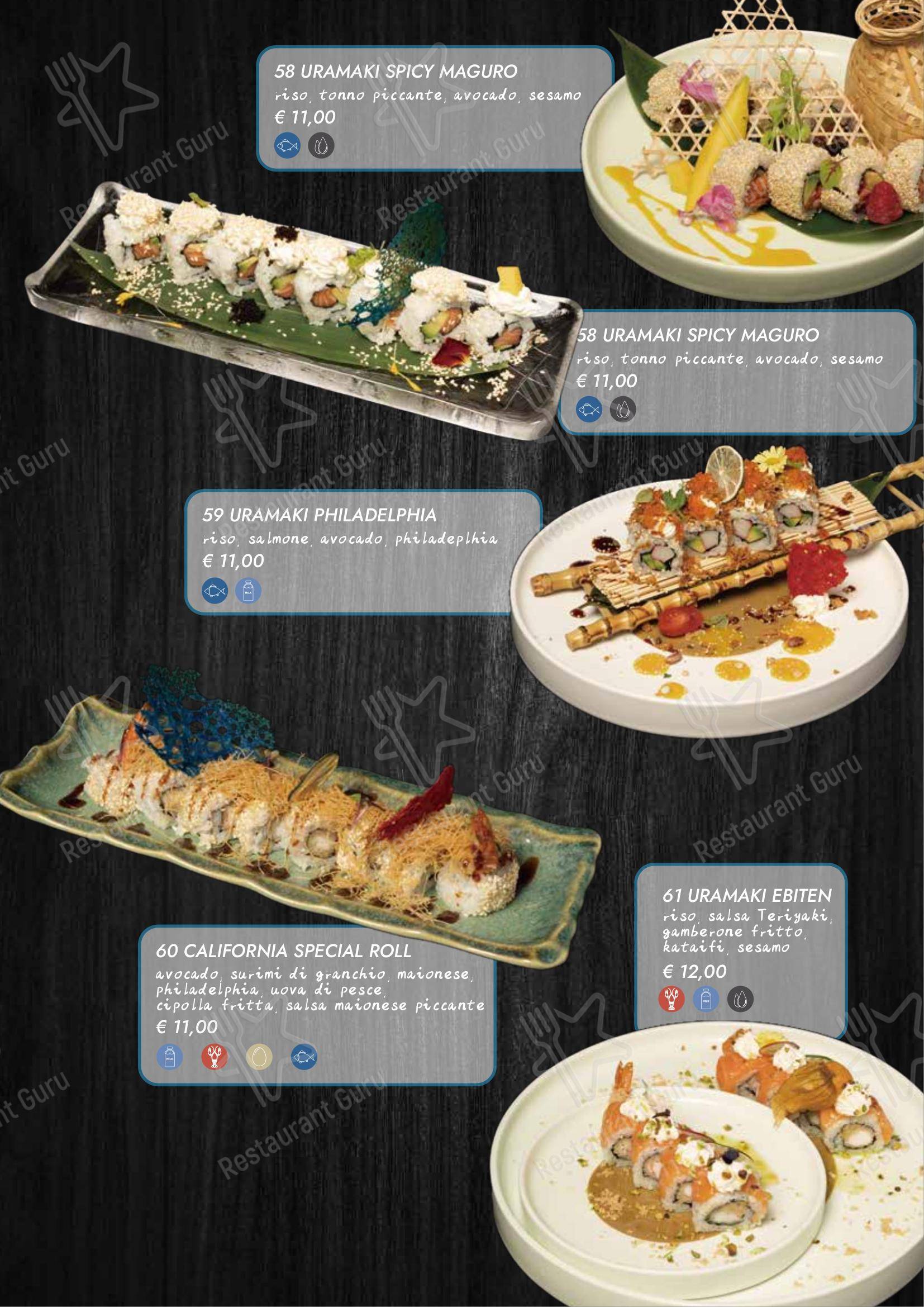 Menu da Kimono Sushi ristorante, Palma Campania