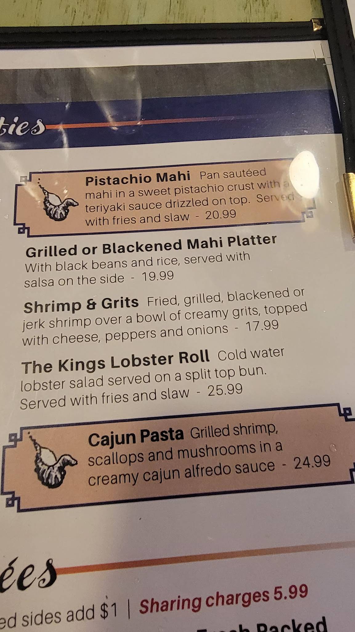 Menu at King Neptune Restaurant, Stuart