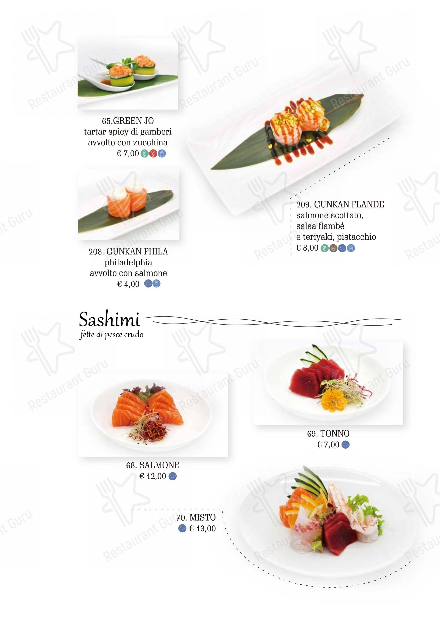 Menu per Kirin in Roma