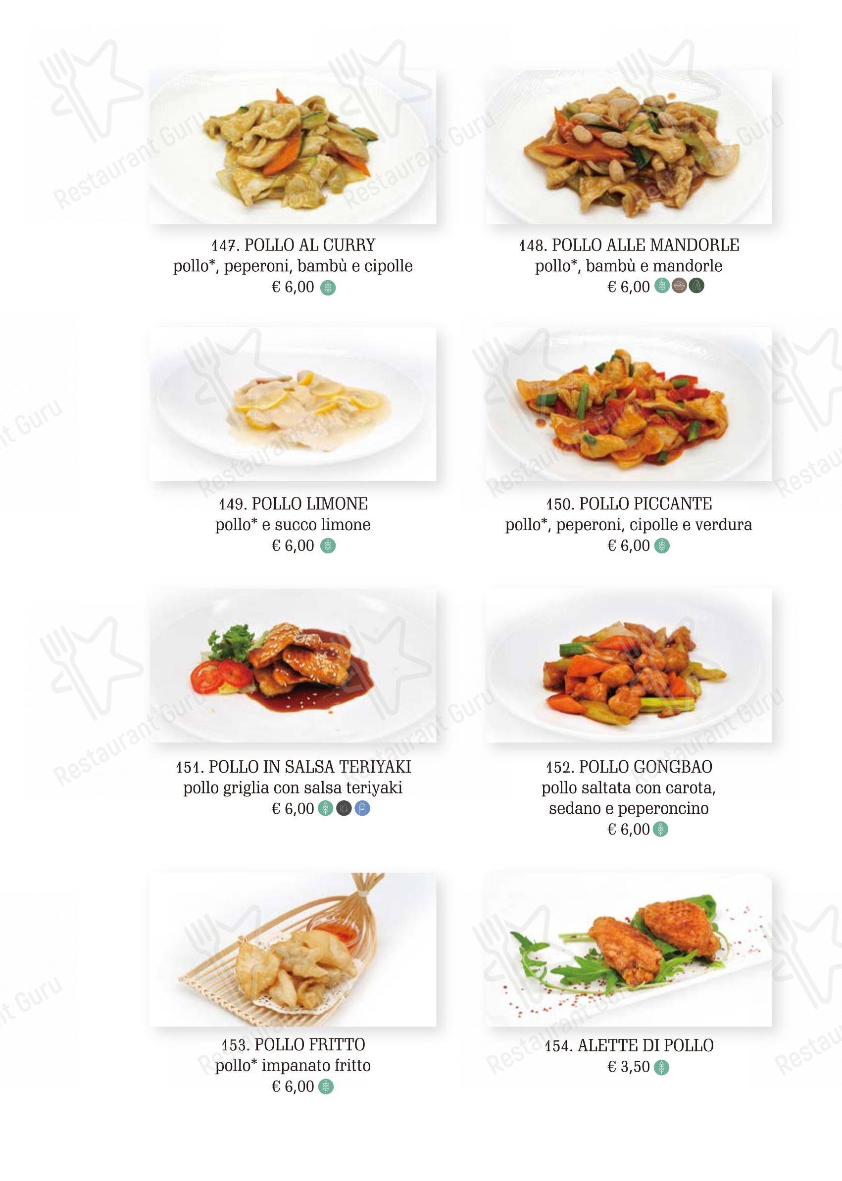 Menu per Kirin in Roma