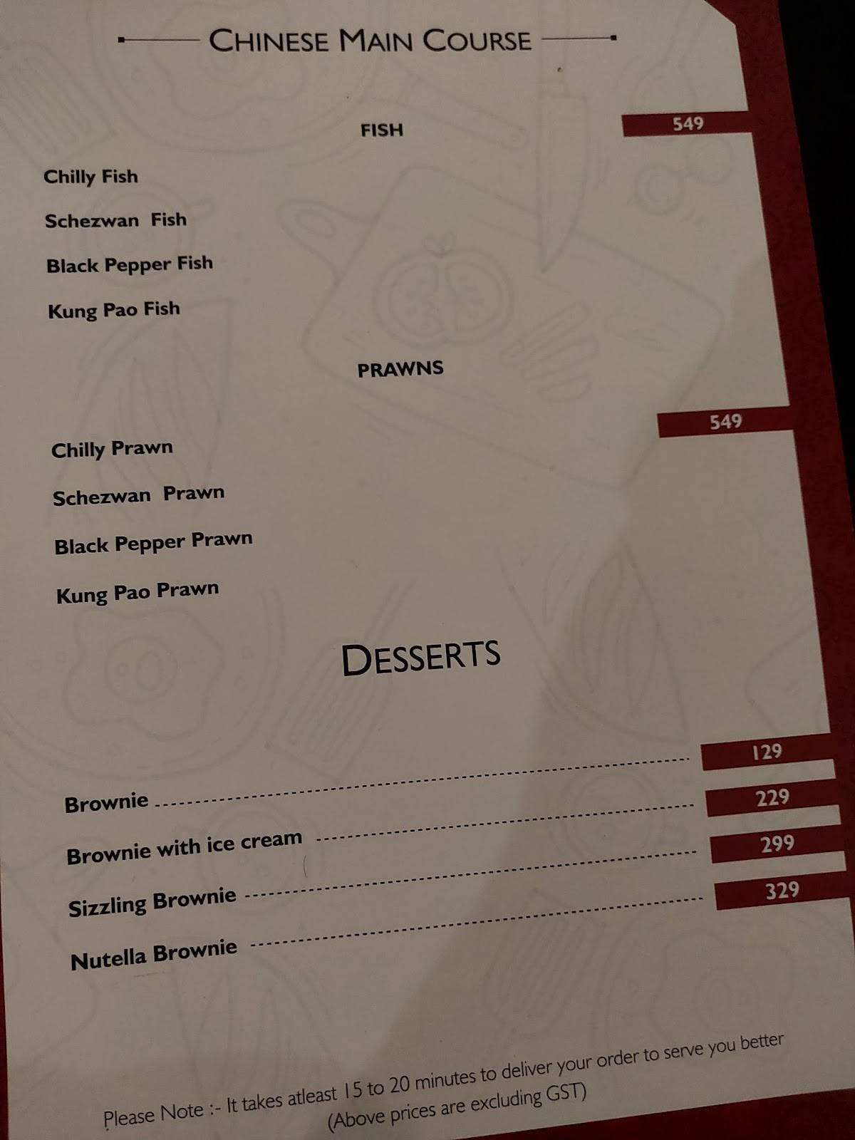 Sofra Culture Cuisine menu