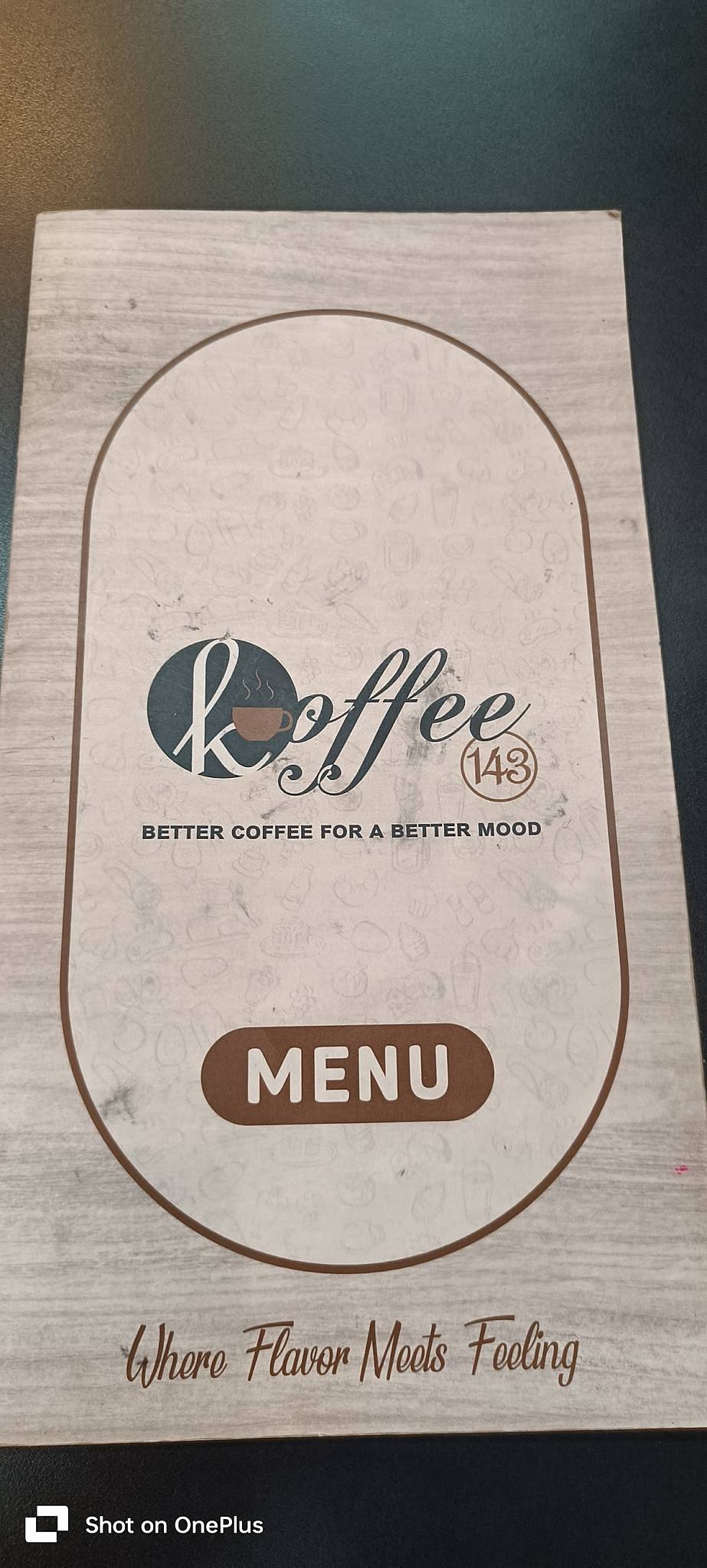 Koffee 143 menu