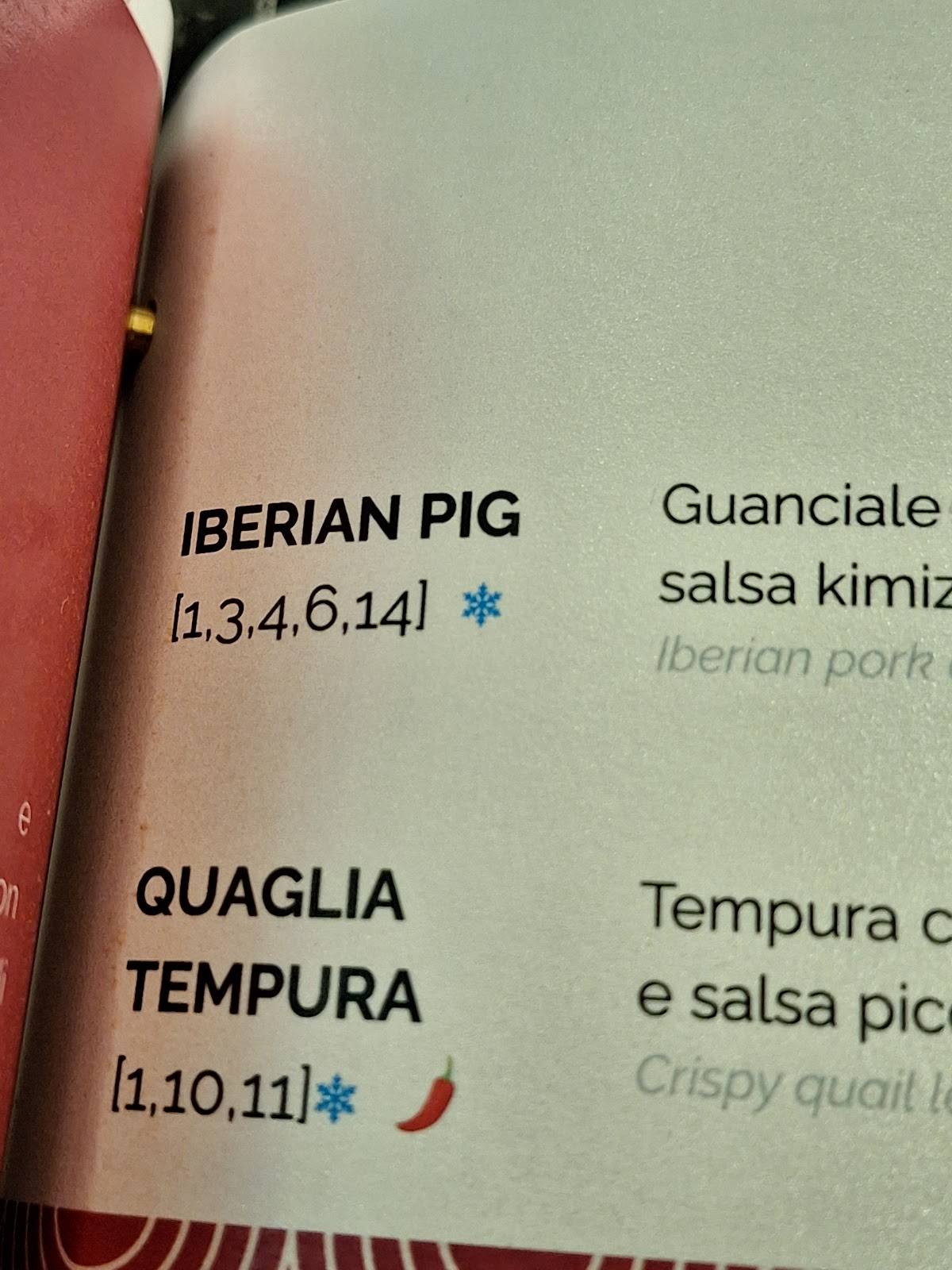 Menu di Koi 
