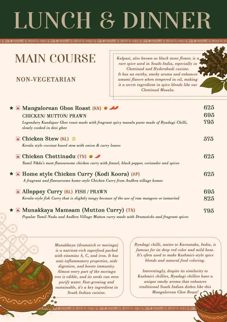 Kokkam menu