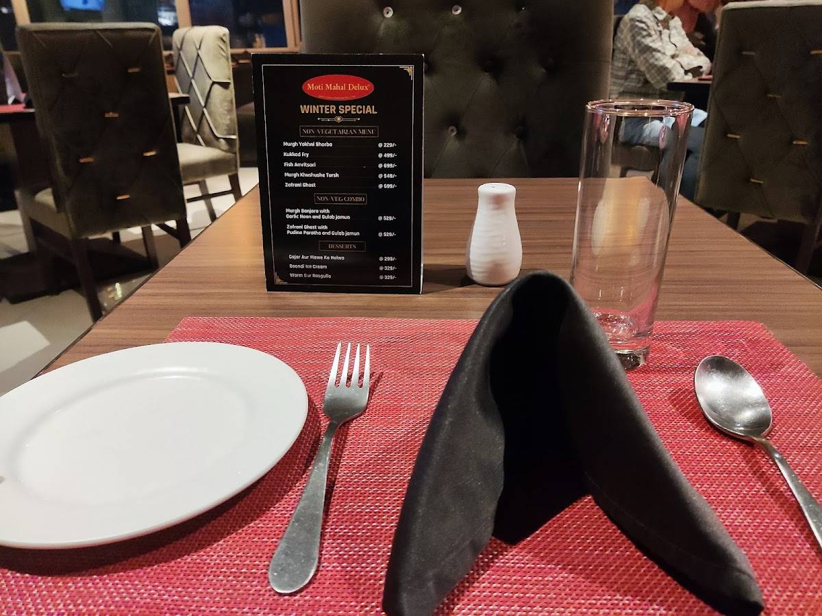 Moti Mahal Delux menu