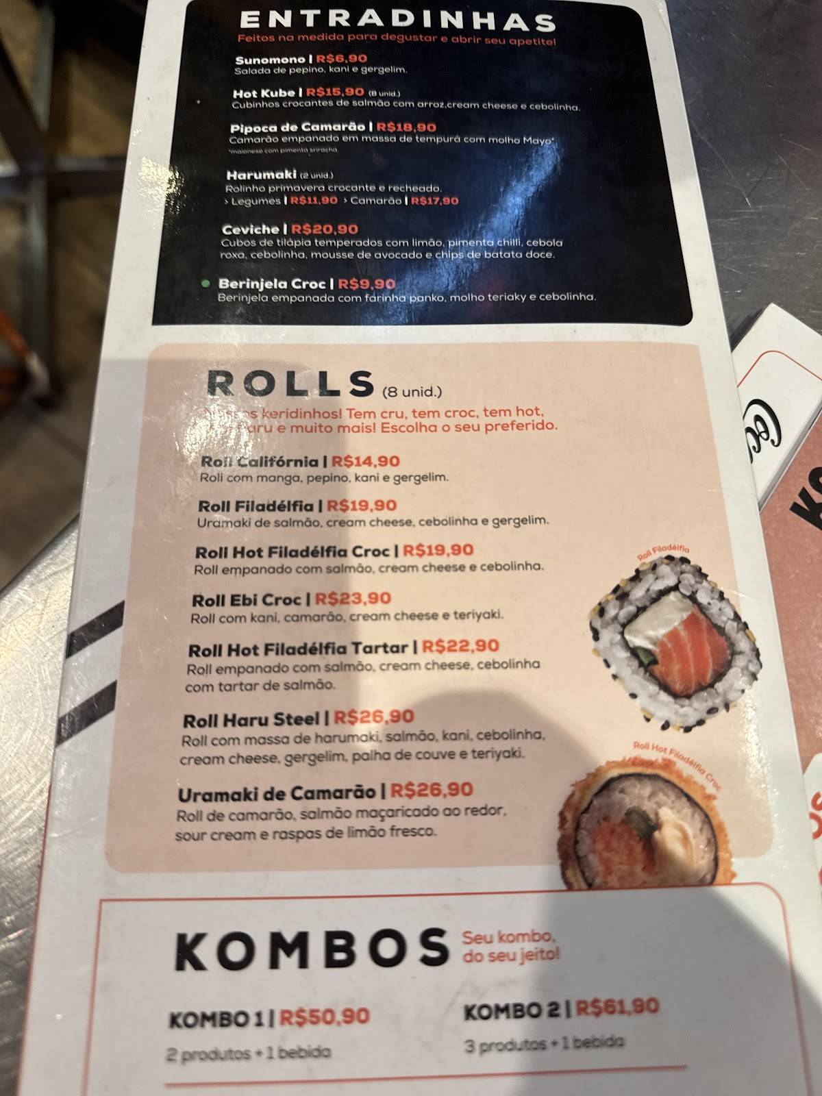 Koni - Restaurante de Comida Japonesa cardápio
