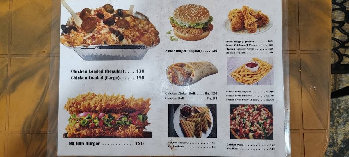 Krispy Food Corner menu