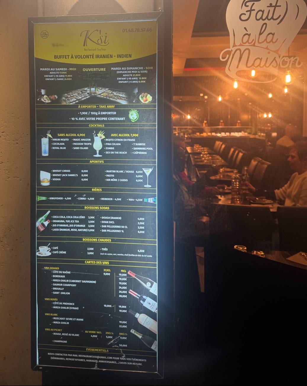 Menu de K'si