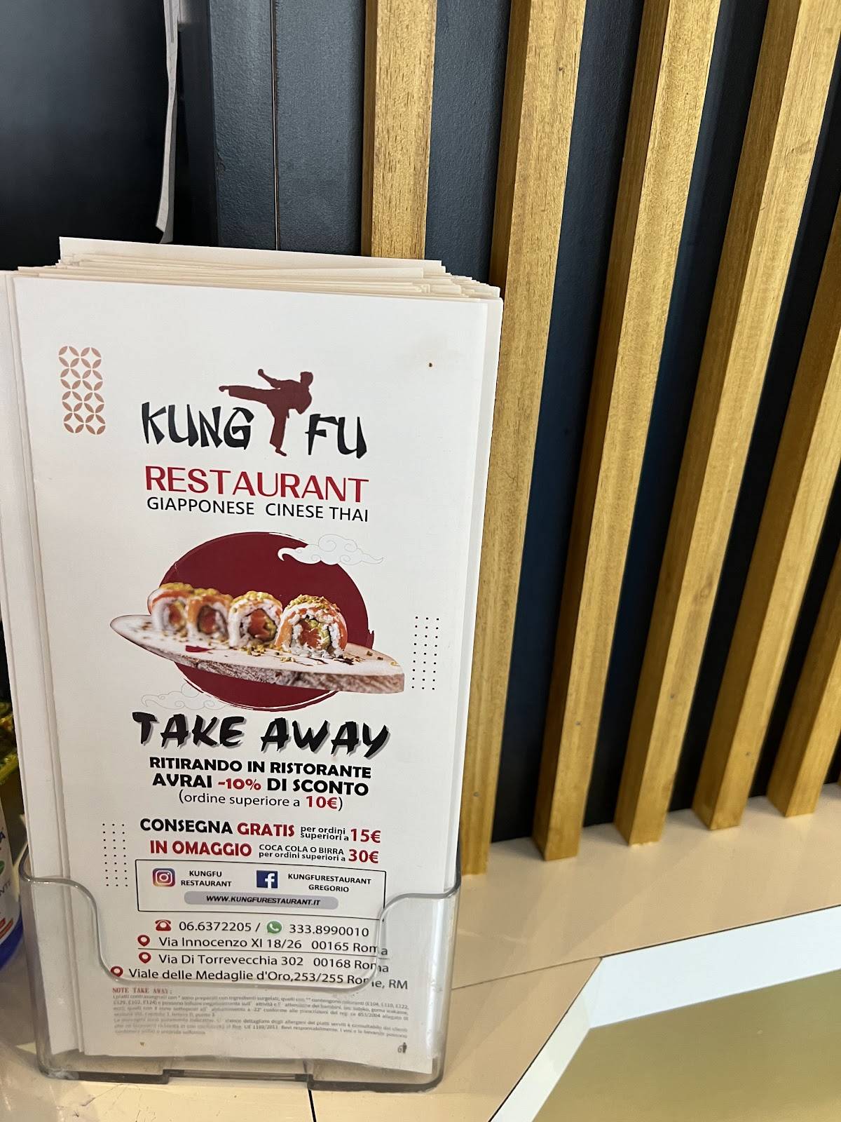 Menu di Kung Fu Resturant 