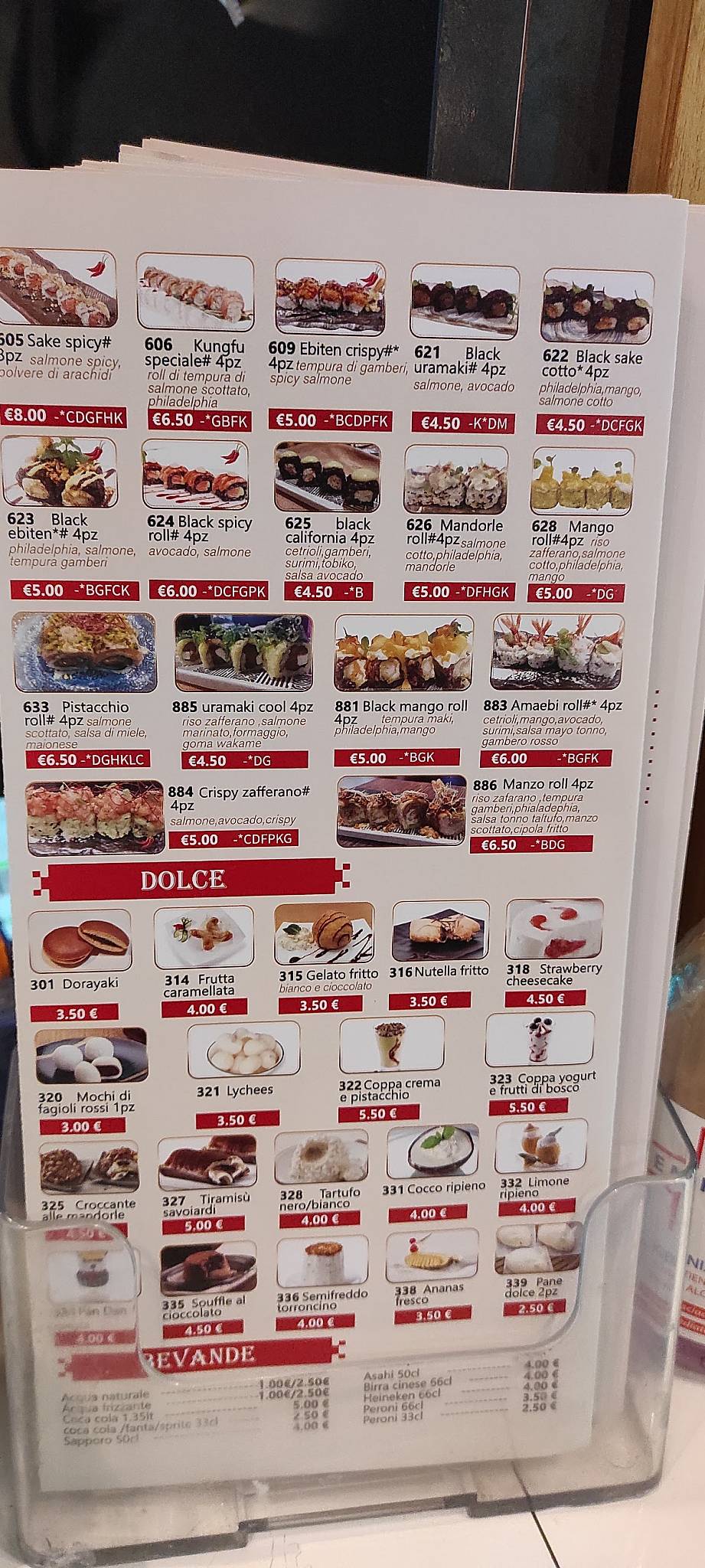 Menu di Kung Fu Resturant 