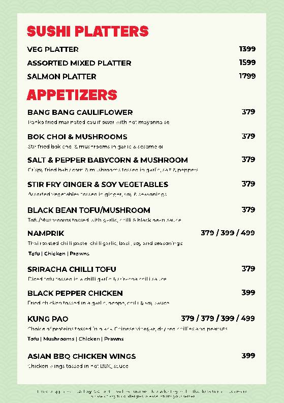 Kyba - Sushi, Dimsum & More menu