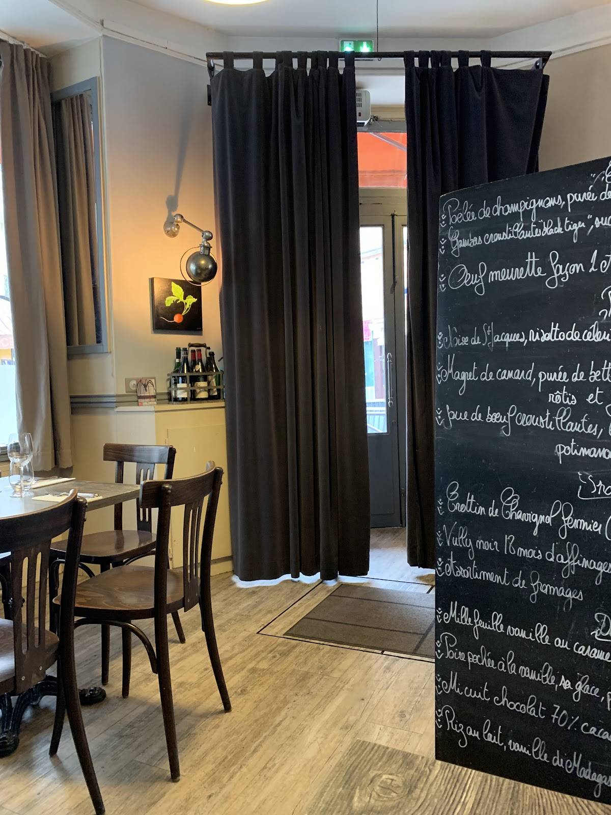 Menu de L'Accolade