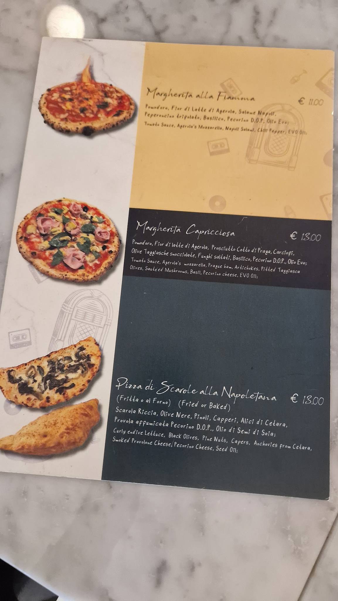 Menu di L'Antica Pizzeria da Michele Modena 