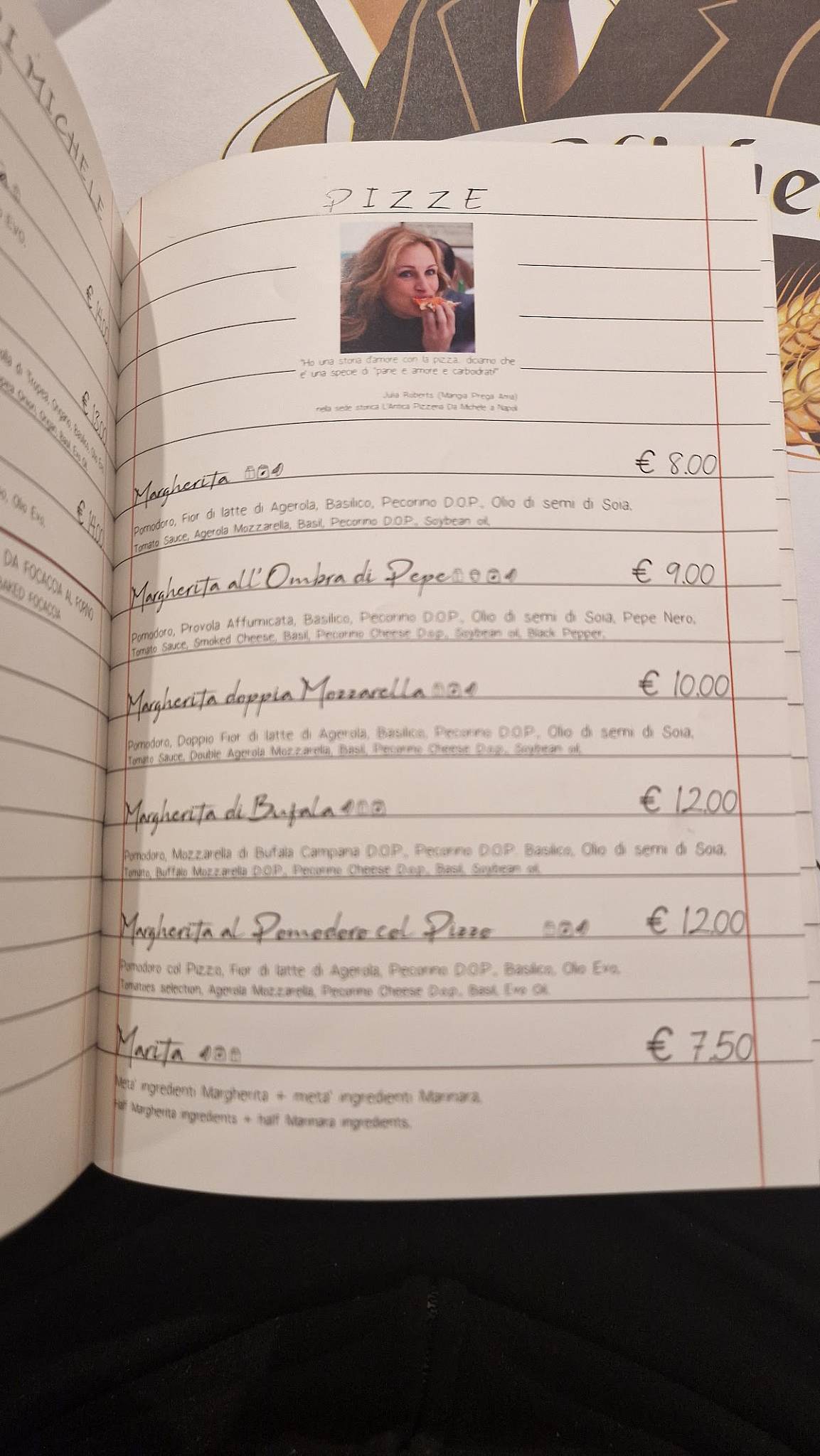 Menu di L'Antica Pizzeria da Michele Modena 