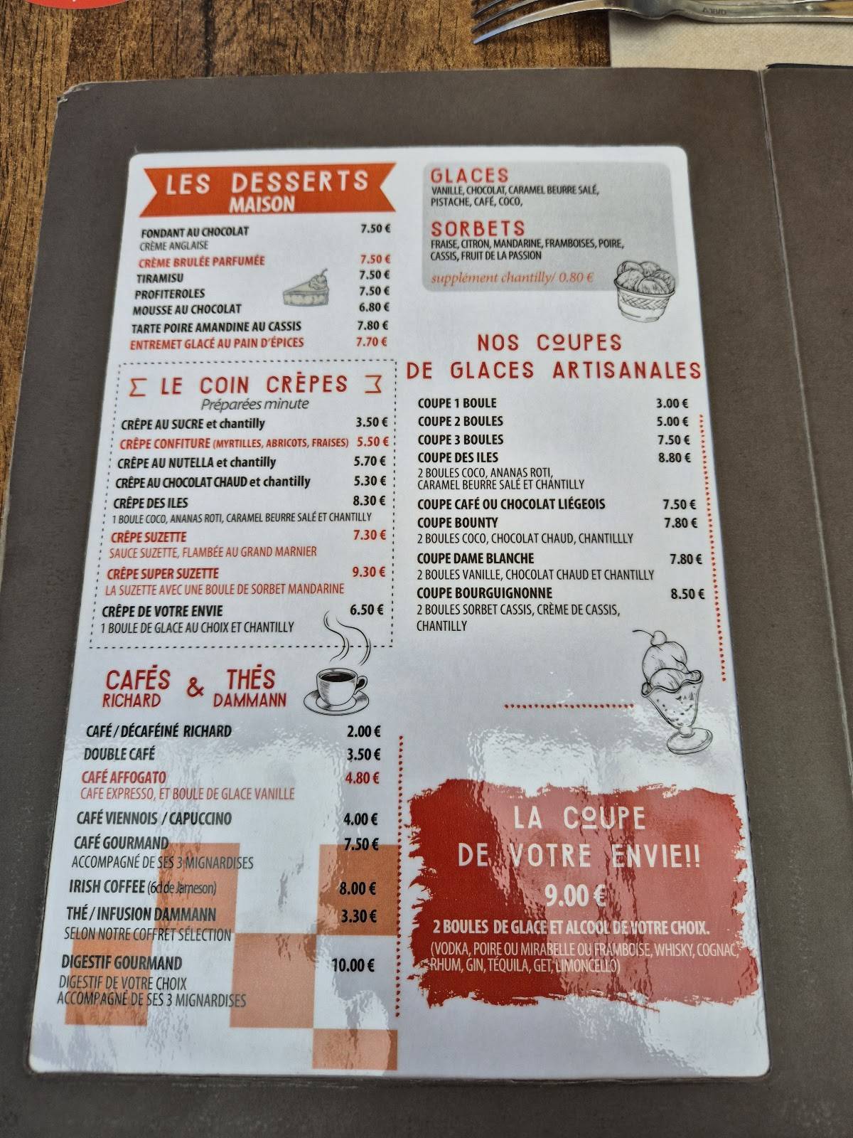 Menu de L'Aqueduc
