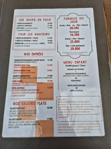 Menu de L'Aqueduc