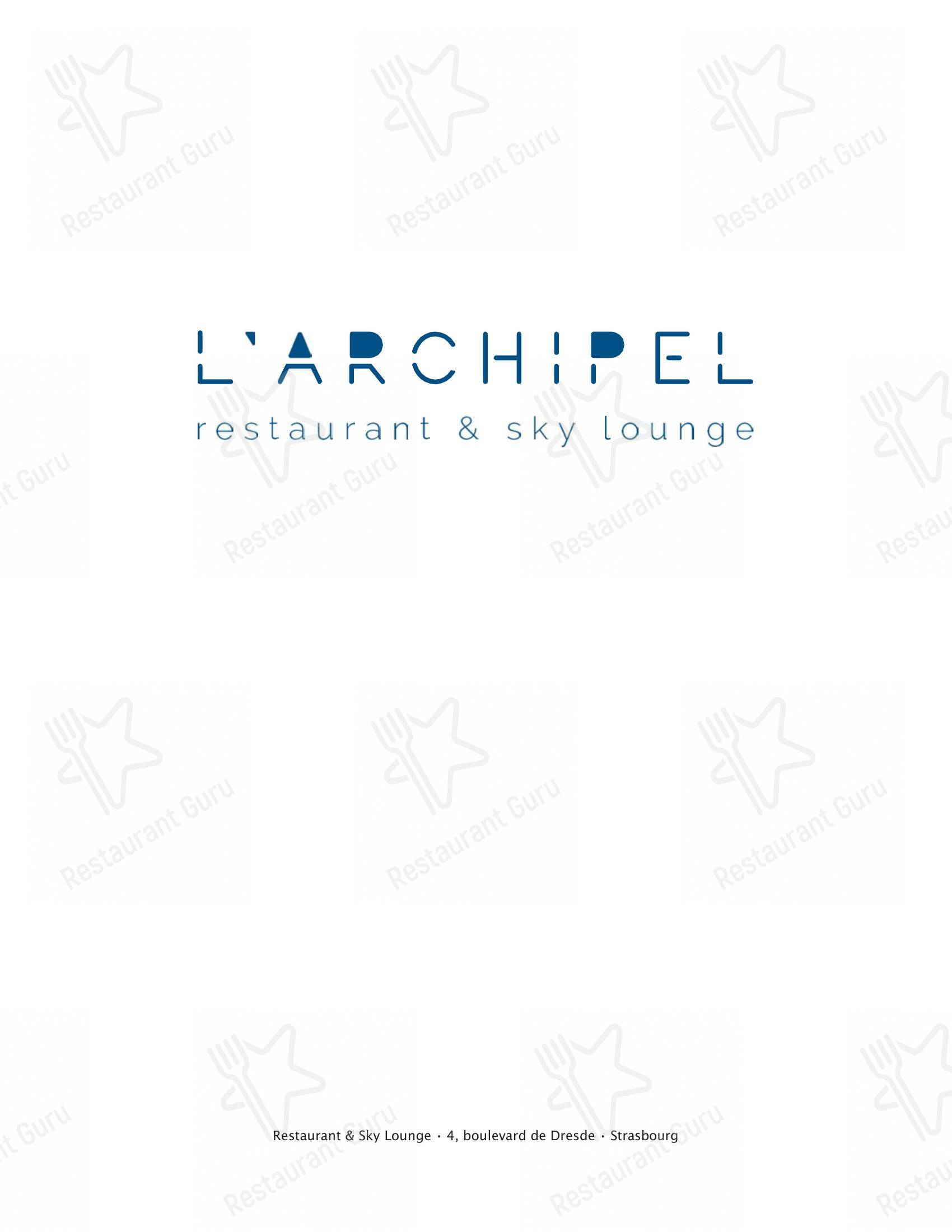 菜单 pour L'Archipel dans Strasbourg