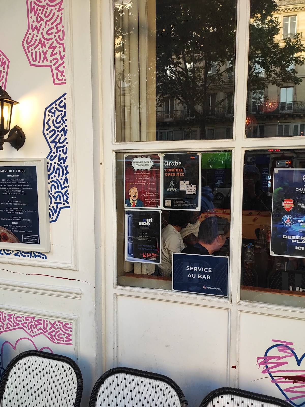 Menu de L'Exode