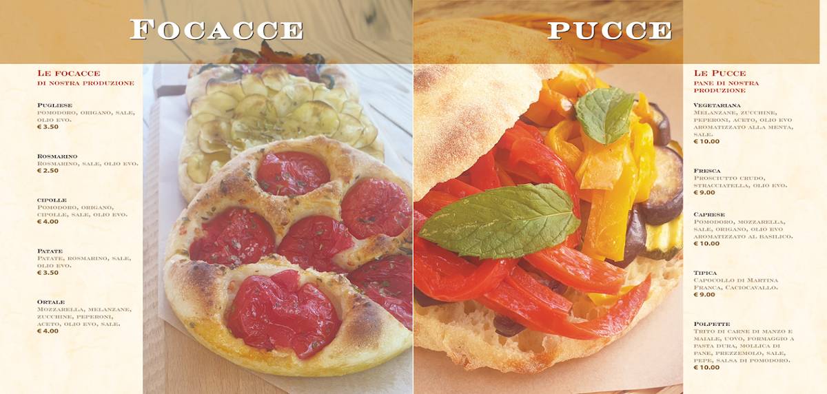 Menu di L'Ortale Ristoro SAlentissimo 