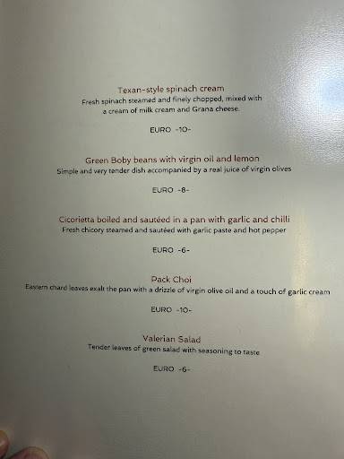 Menu de L'Oste e la Civetta
