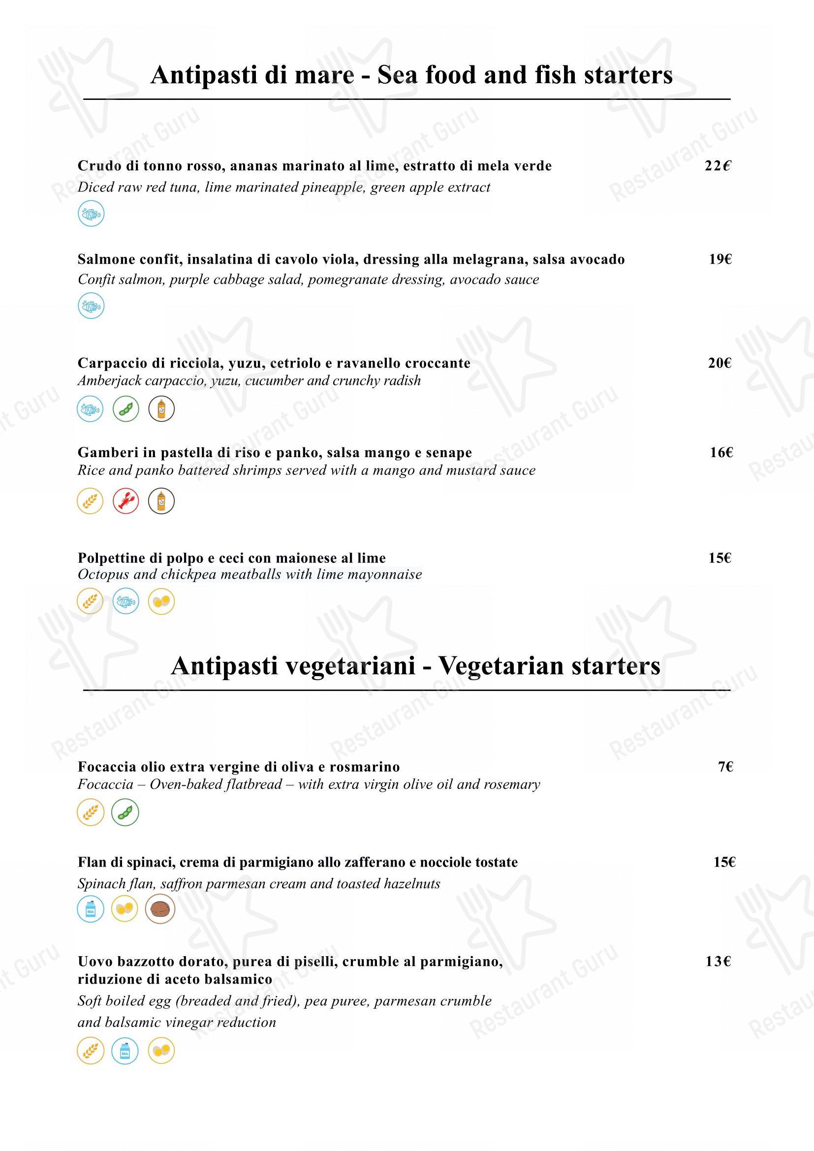 La Fata Ignorante dans Rome - Menu bar